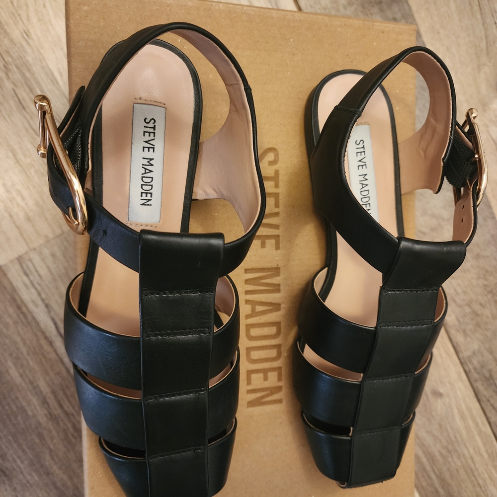 Steve Madden Black Women's Sandals